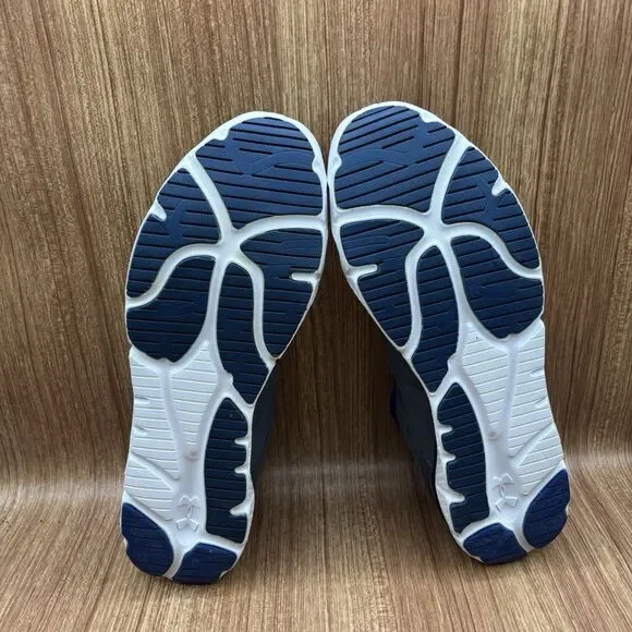 Under Armour UA Micro‎ G Engage Gray Blue Metallic Size 14 Running Sneakers NEW